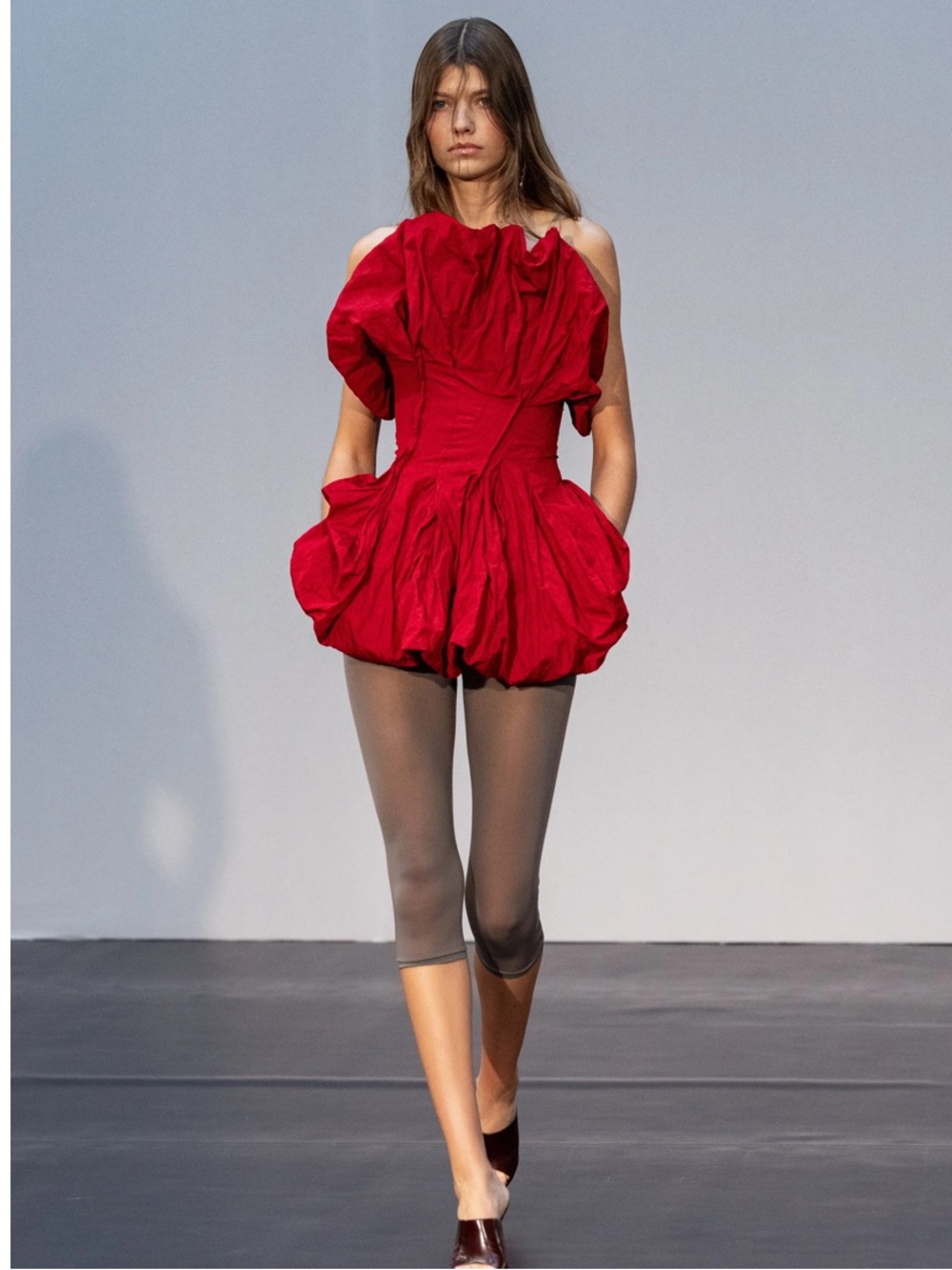 Magda Butrym Red Bubble Dress